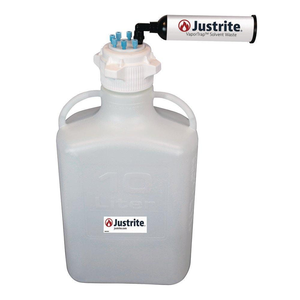 Vaportrapa Carboy with Filter Kit 10L HDPE 83MM Cap 6 Ports 1/8 in. OD Tubing 