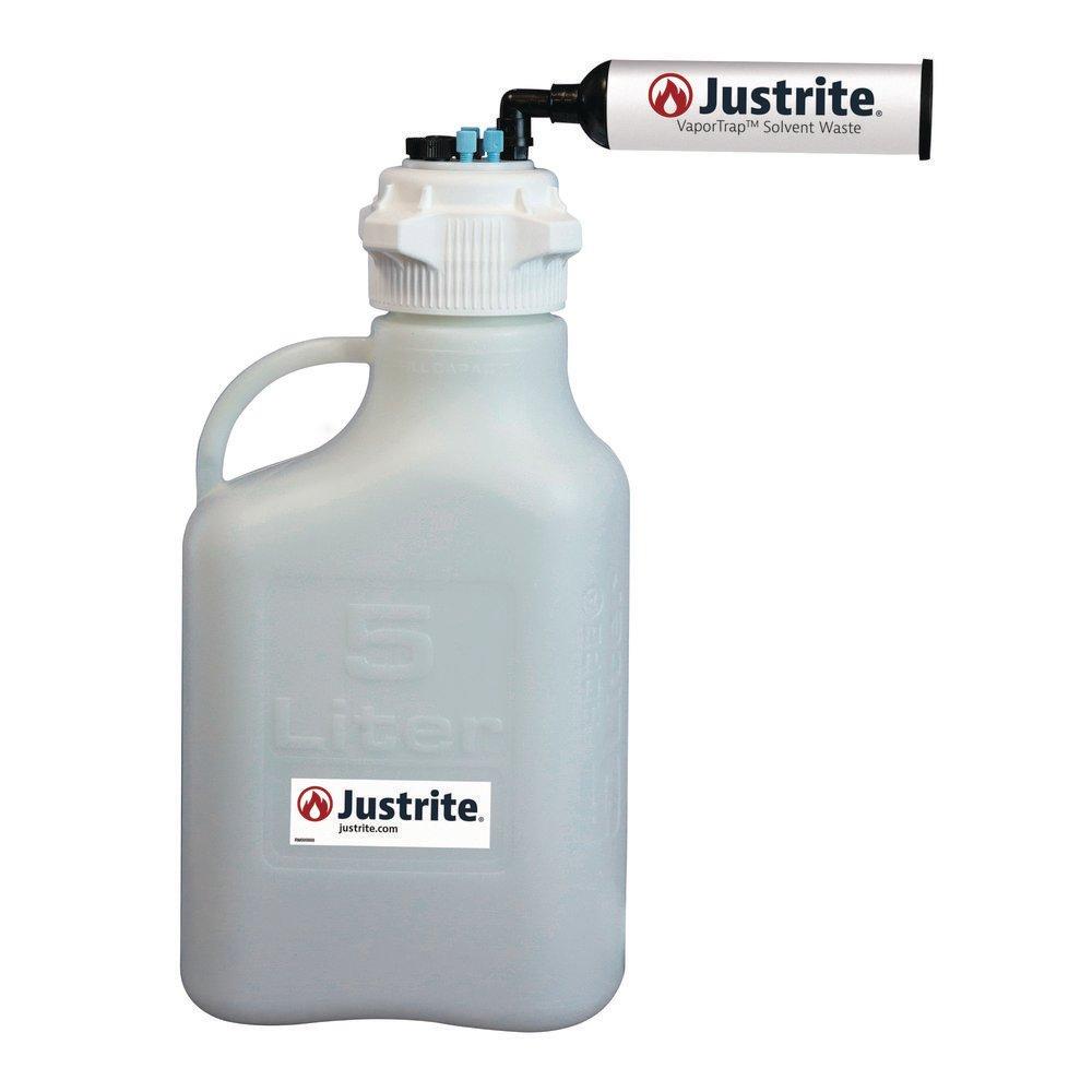 Vaportrapa Carboy with Filter Kit 5L HDPE 83MM Cap 4 Ports 1/8 in. OD Tubing 4 Ports 1/4 in. OD Tubing 
