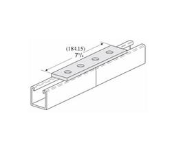 7-1/4 in. 4- Hole Electro-Galvanized Splice Plate