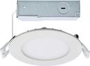 COLORQUICK LED CANLESS RECESSED FIXTURE WITH 4 INCH EDGE-LIT ROUND SHOWER TRIMS - IC RATED & AIRTIGHT