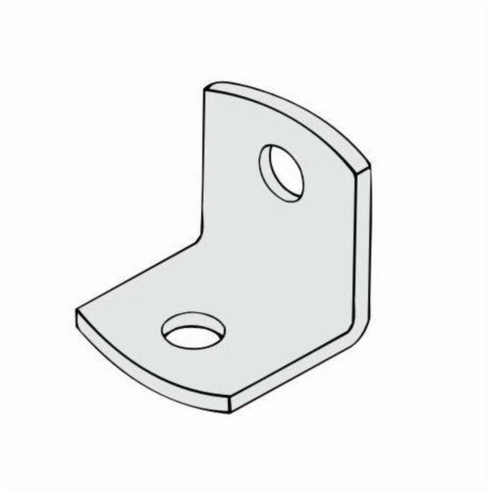 PHD Manufacturing 1/2 in. Electro Galvanized Side Beam Angle Bracket 