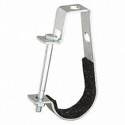 1/2 in. Electrogalvanized Carbon Steel Felt Lined Adjustable J-Hanger