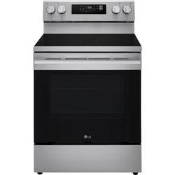 6.3 cu. ft. Smart Wi-Fi Enabled 4-Burner Electric Freestanding Range with Air Fryer in Stainless Steel