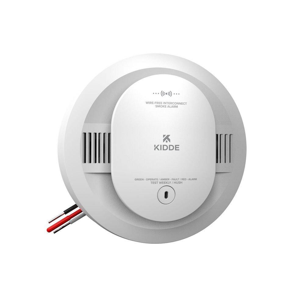 Firex Smoke Alarm Hardwired + Wireless Interconnect with AA Backup Battery 
