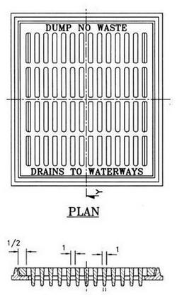 30 x 30 in. Drop Inlet Frame and Grate