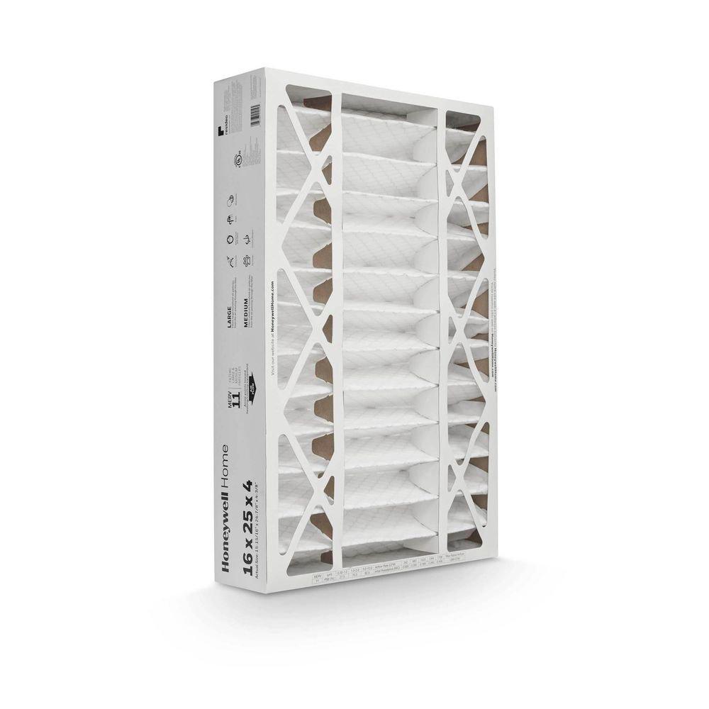 Honeywell Home White 25 x 4 in. MERV 11 Air Filter 