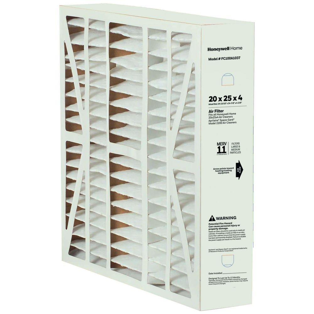 Resideo White 20 x 4 in. MERV 11 Air Filter 