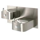 Haws&reg; Satin Stainless Steel Barrier-Free Double Wall Mount Drink Fountain 