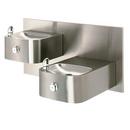 Barrier-Free Double Wall Mount Drink Fountain in Satin Stainless Steel