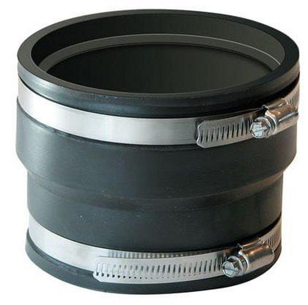 Fernco Hancor Corrugated x Cast Iron PVC Flexible Coupling 