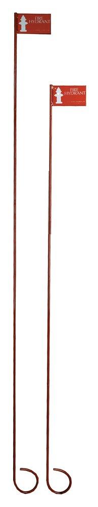 Pollardwater Red Hydrant Marking Flag in Red 