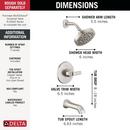 Delta Lineax: Monitor 14 Series Tub & Shower Trim 