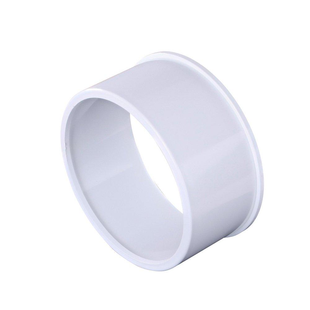 NDS White MPT 100 psi Polypropylene Adapter with EPDM Gasket 