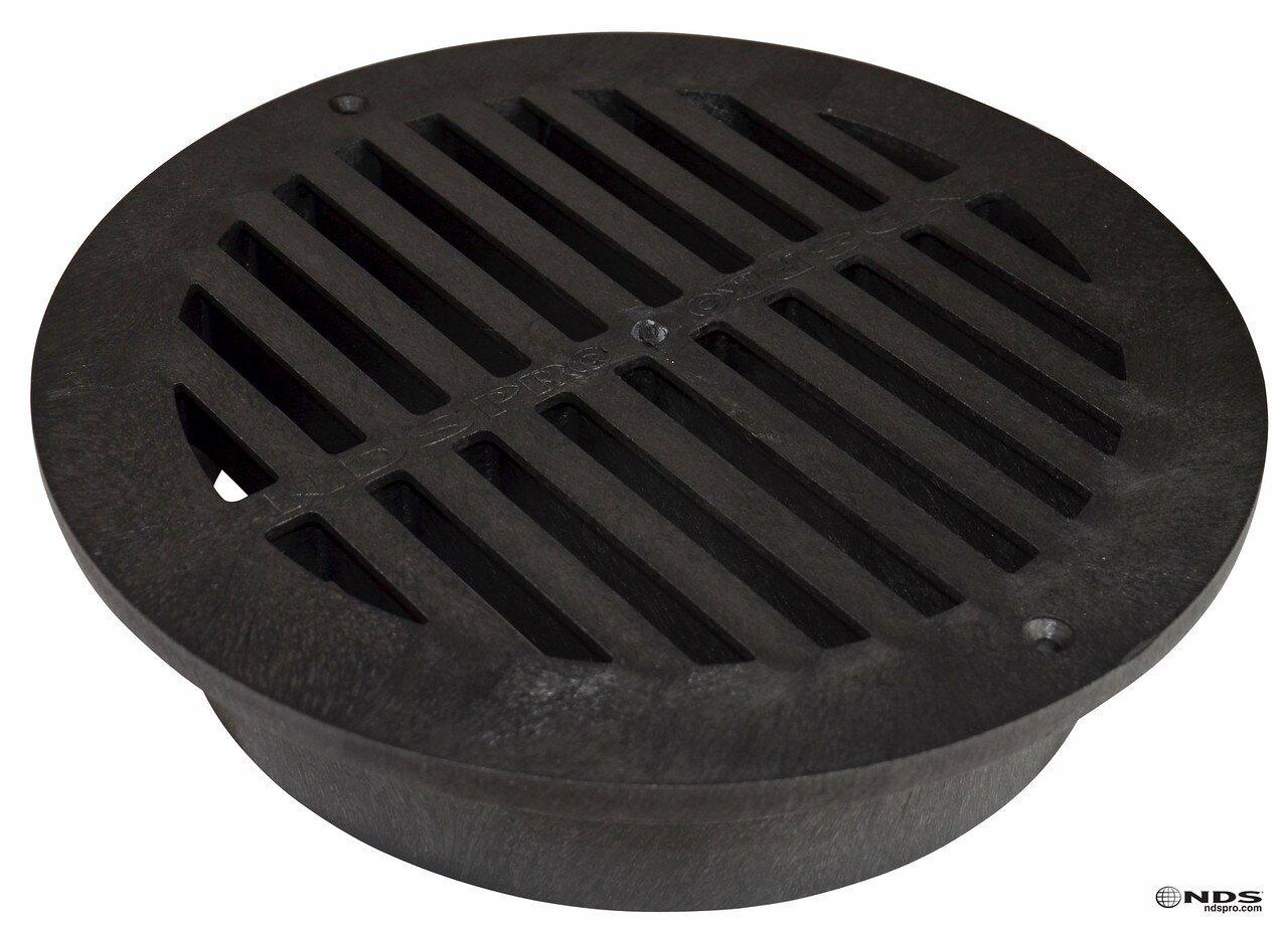 NDS Black 12 in. Round Grate 