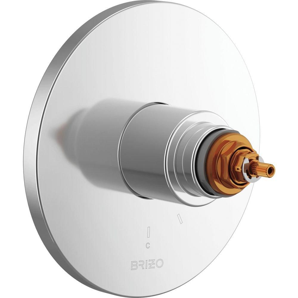 Brizo Roccesco: TempAssure Thermostatic Valve Only Trim - Less Handles 