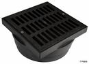 6 x 6 x 4 in. Adapter and Square Grate Black