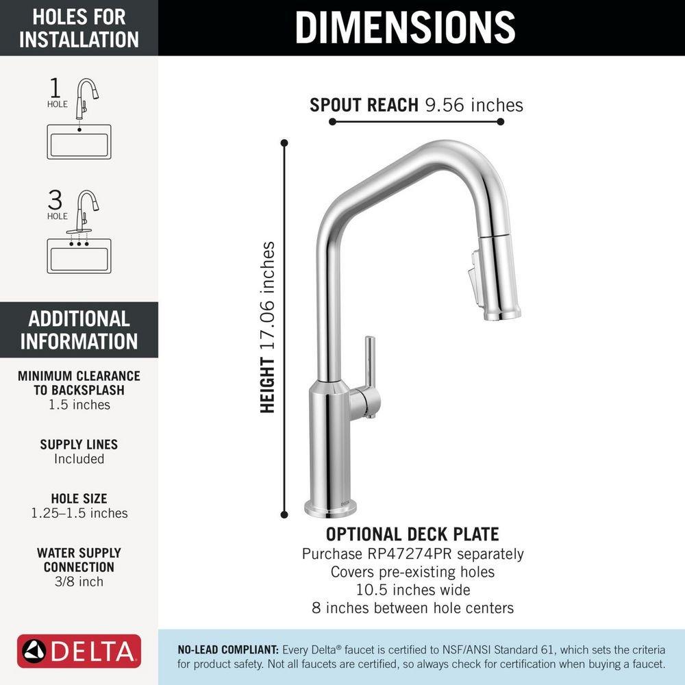 Delta Cordova: Single Handle Pull-Down Kitchen Faucet 