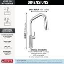 Delta Cordova: Single Handle Pull-Down Kitchen Faucet 