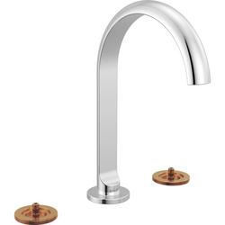 Brizo Roccesco: Widespread Lavatory Faucet with Arc Spout - Less Handles