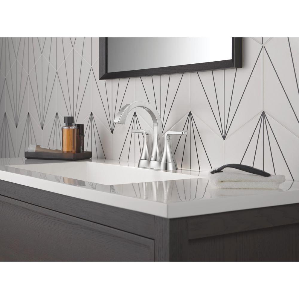 Delta Lineax: Two Handle Centerset Bathroom Faucet 