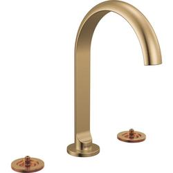 Brizo Roccesco: Widespread Lavatory Faucet with Arc Spout - Less Handles