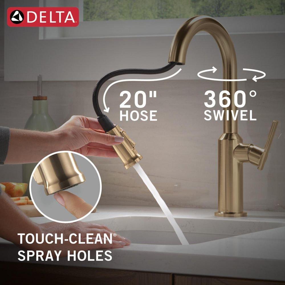 Delta Cordova: Single Handle Pull-Down Bar/Prep Faucet 