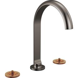 Brizo Roccesco: Widespread Lavatory Faucet with Arc Spout - Less Handles