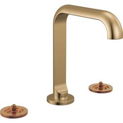 Brizo Roccesco: Widespread Lavatory Faucet with Square Spout - Less Handles