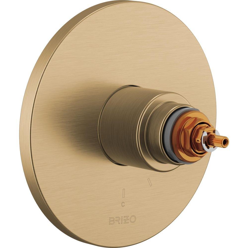 Brizo Roccesco: TempAssure Thermostatic Valve Only Trim - Less Handles 