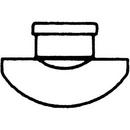 15 x 15 x 4 in. Gasket Reducing SDR 35 PVC Sewer Saddle Tee with Strap and Ring