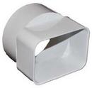 Normandy White 4 x 4 in. PVC Sewer and Drain Downspout Adapter 