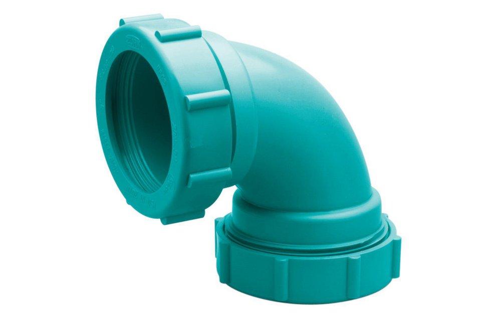 Zurn Corrosive Waste Drainage Socket Acid Waste Straight Schedule 40 Polypropylene 90 Degree Elbow 