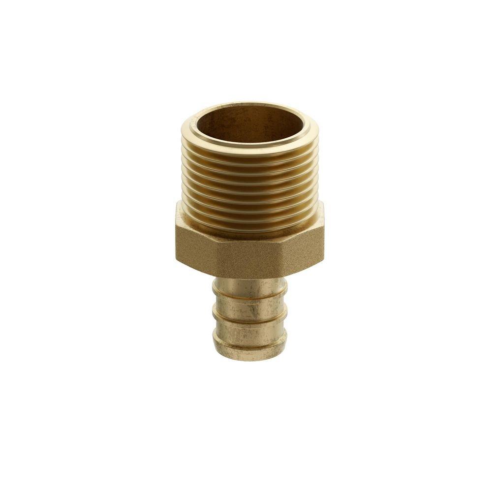 1-1/2 in. Male Sweat x 1-1/2 in. MIP Brass PEX Adapter image number 2