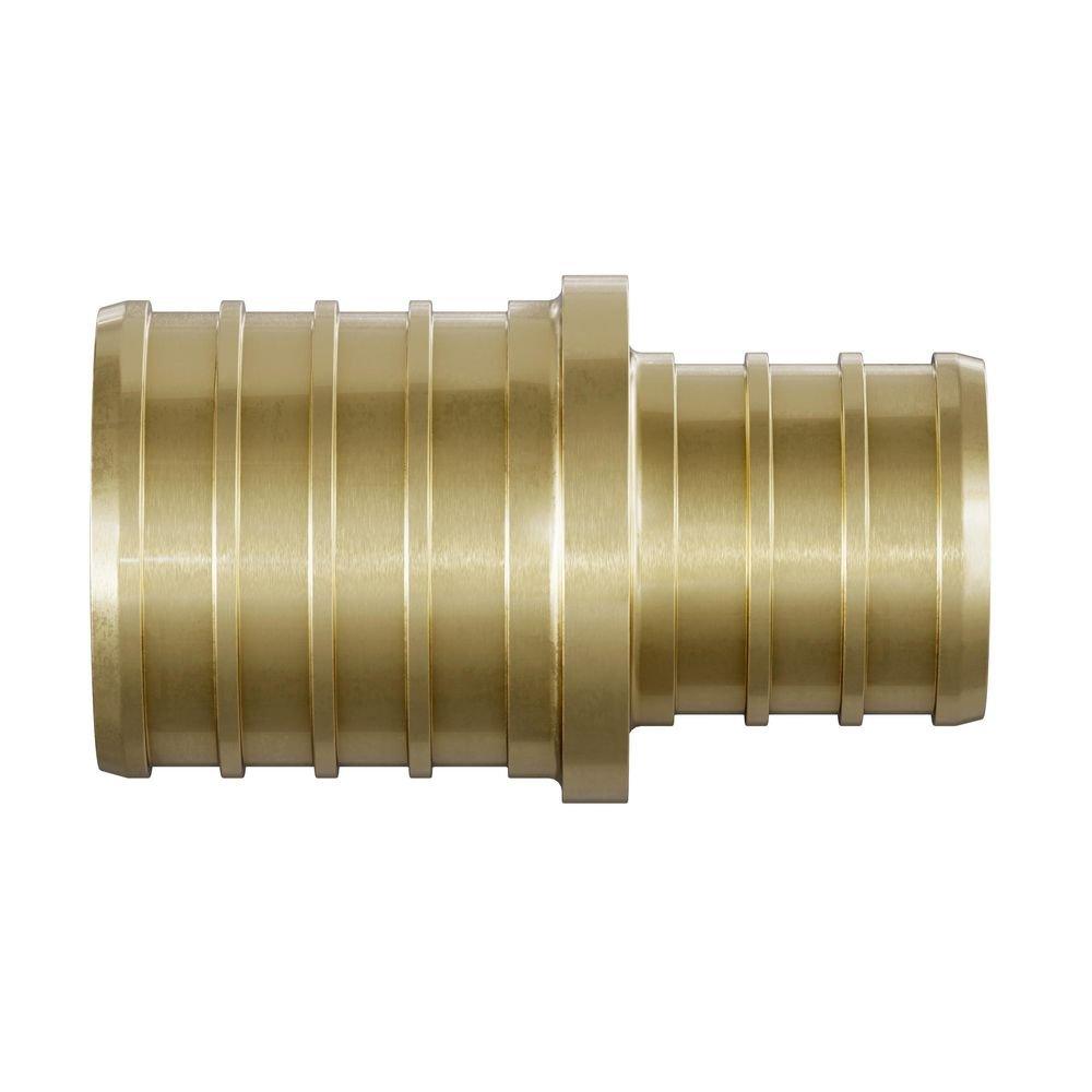 1-1/2 in. x 1 in. Brass PEX Coupling 