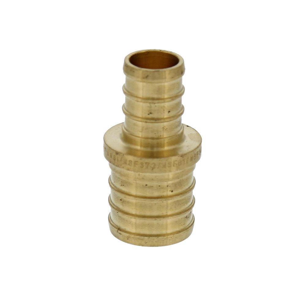 2 in. x 1 in. Brass PEX Coupling 