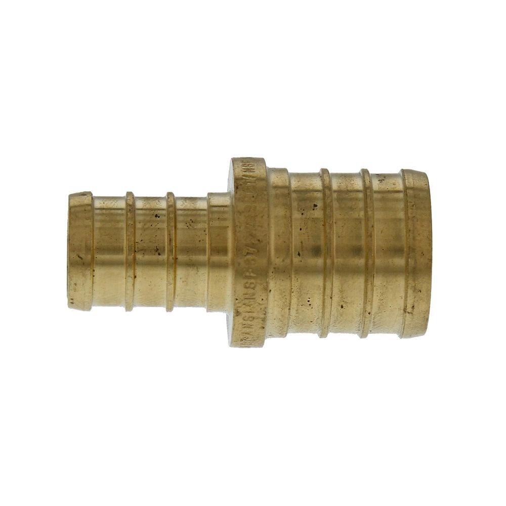 2 in. x 1 in. Brass PEX Coupling 