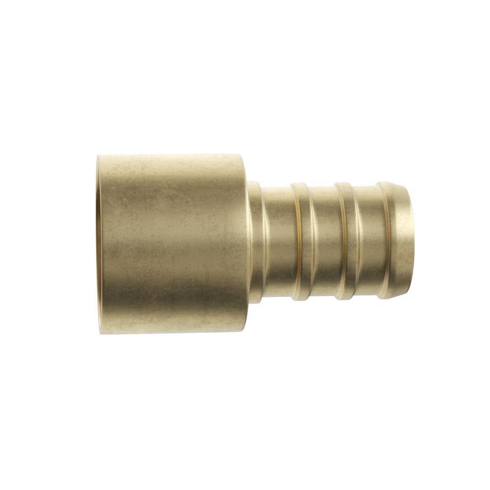 1-1/4 in. Female Sweat x 1-1/4 in. Brass PEX Adapter image number 0