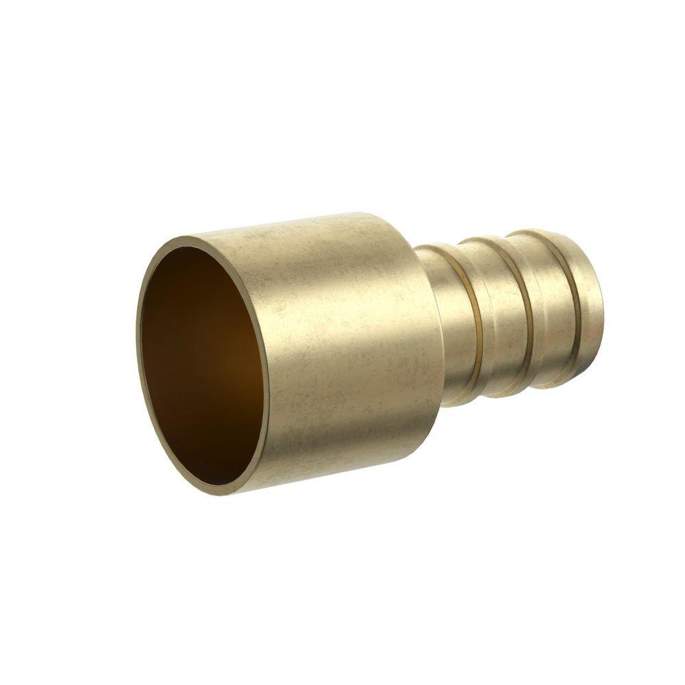1-1/4 in. Female Sweat x 1-1/4 in. Brass PEX Adapter image number 1
