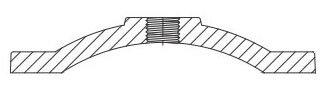 Tyler Union Polished Chrome Domestic Ductile Iron C110 Full Body Blind Flange in Polished Chrome 