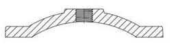 12 in. Domestic Ductile Iron C110 Full Body Blind Flange in Polished Chrome