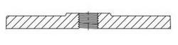 10 x 2 in. IPT Ductile Iron C110 Tap-on-Pipe Blind Flange