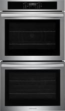 30" W 10.6 Cu Ft Built In Double Wall Oven with Air Fry and Convection in Stainless Steel