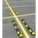 6 ft. Black/Yellow Parking Curb Park-It 