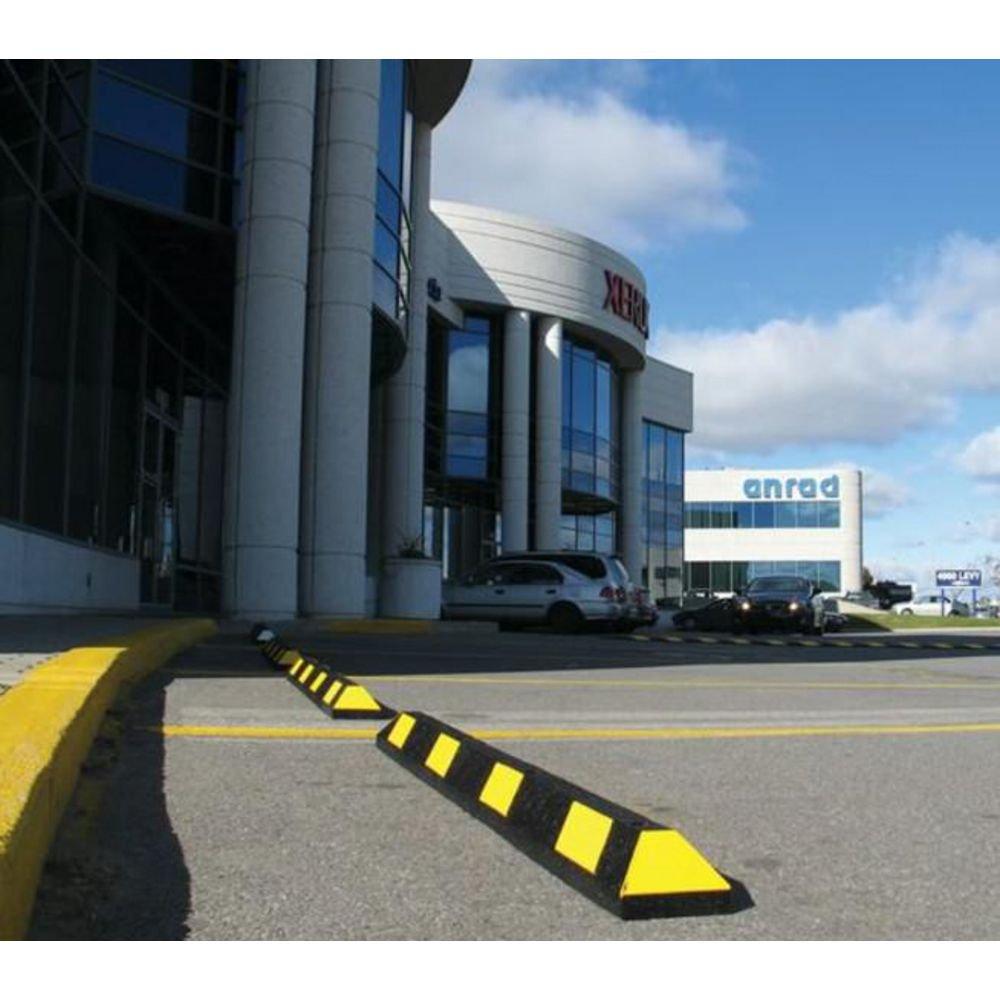 6 ft. Black/Yellow Parking Curb Park-It 