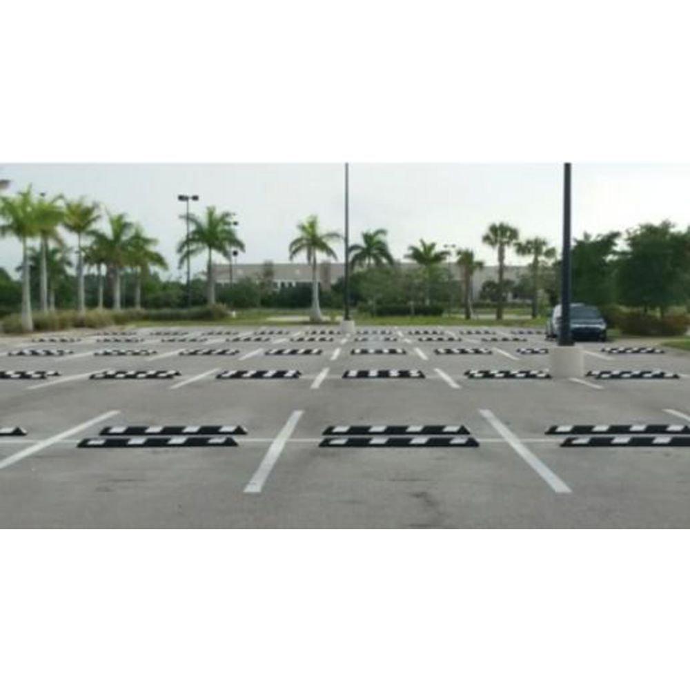 6 ft. Black/White Parking Curb Park-It 