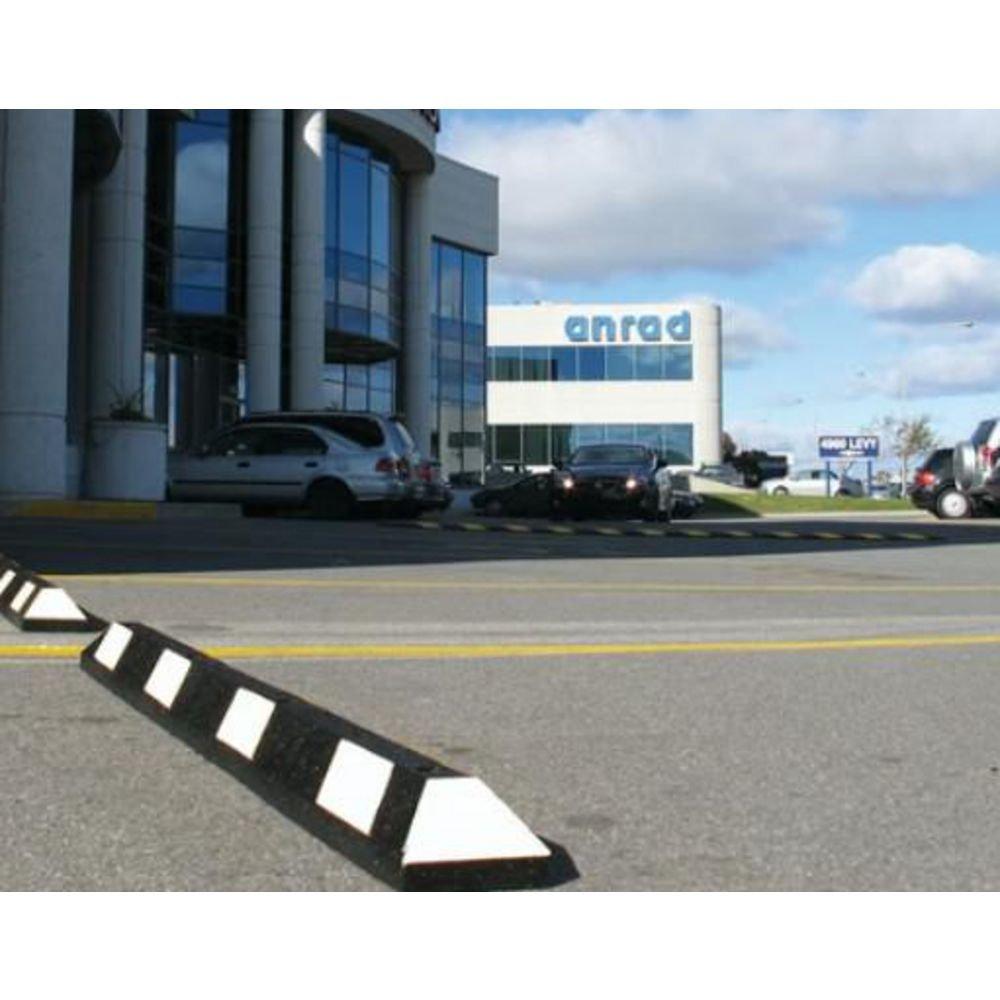 6 ft. Black/White Parking Curb Park-It 
