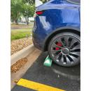 6 ft. Green/White Parking Curb Park-It 