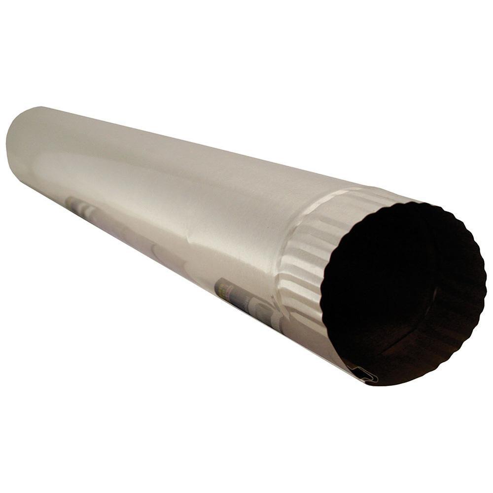 Jones Stephens 2 ft. Aluminum Round Duct Pipe 