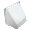 4 in. Dryer Vent Hood in White Plastic