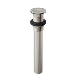 Lavatory Drain without Overflow in Brushed Nickel